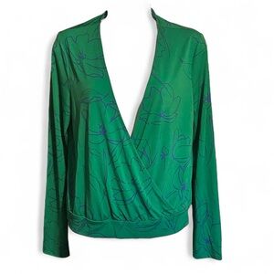 NWOT Ava faux wrap blouse